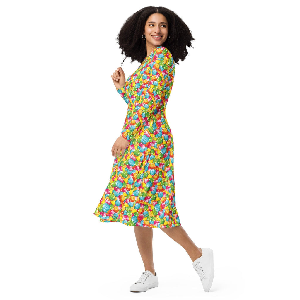 DND Gummies Long Sleeve Midi Dress 3