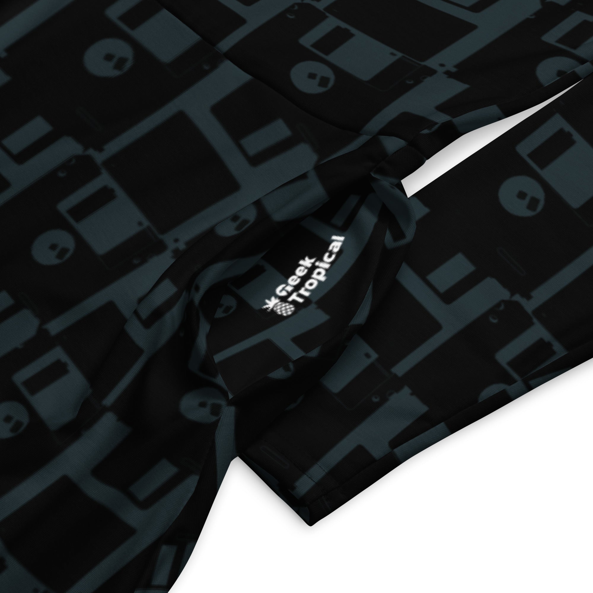 Nerdy Floppy Disk Long Sleeve Midi Dress