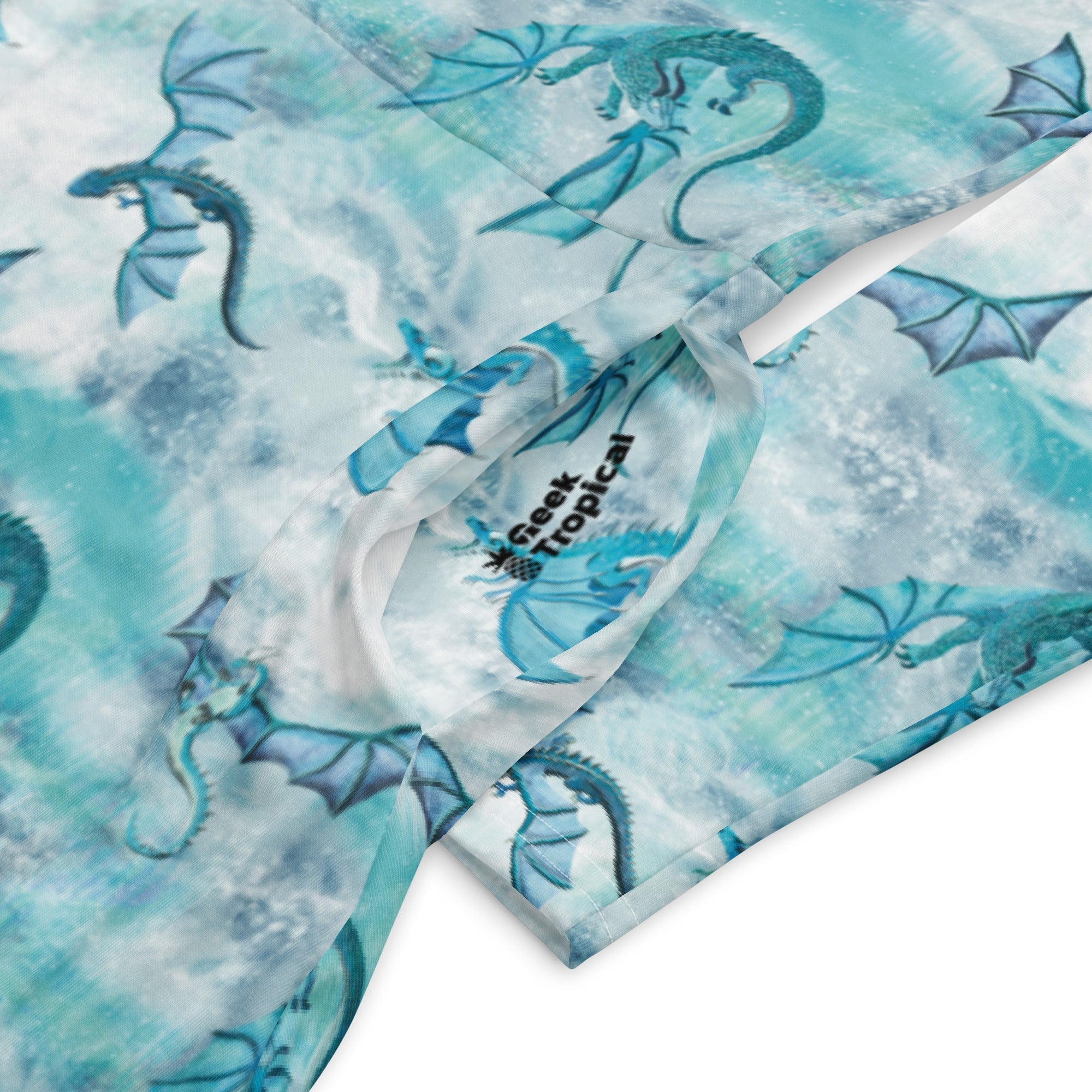 Nerdy Frost Dragons Long Sleeve Midi Dress
