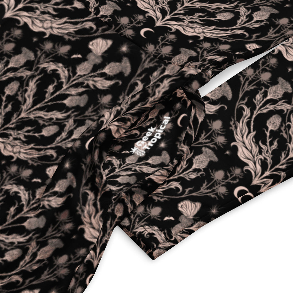 Episodic Thistle Home Black White Long Sleeve Midi Dress 7