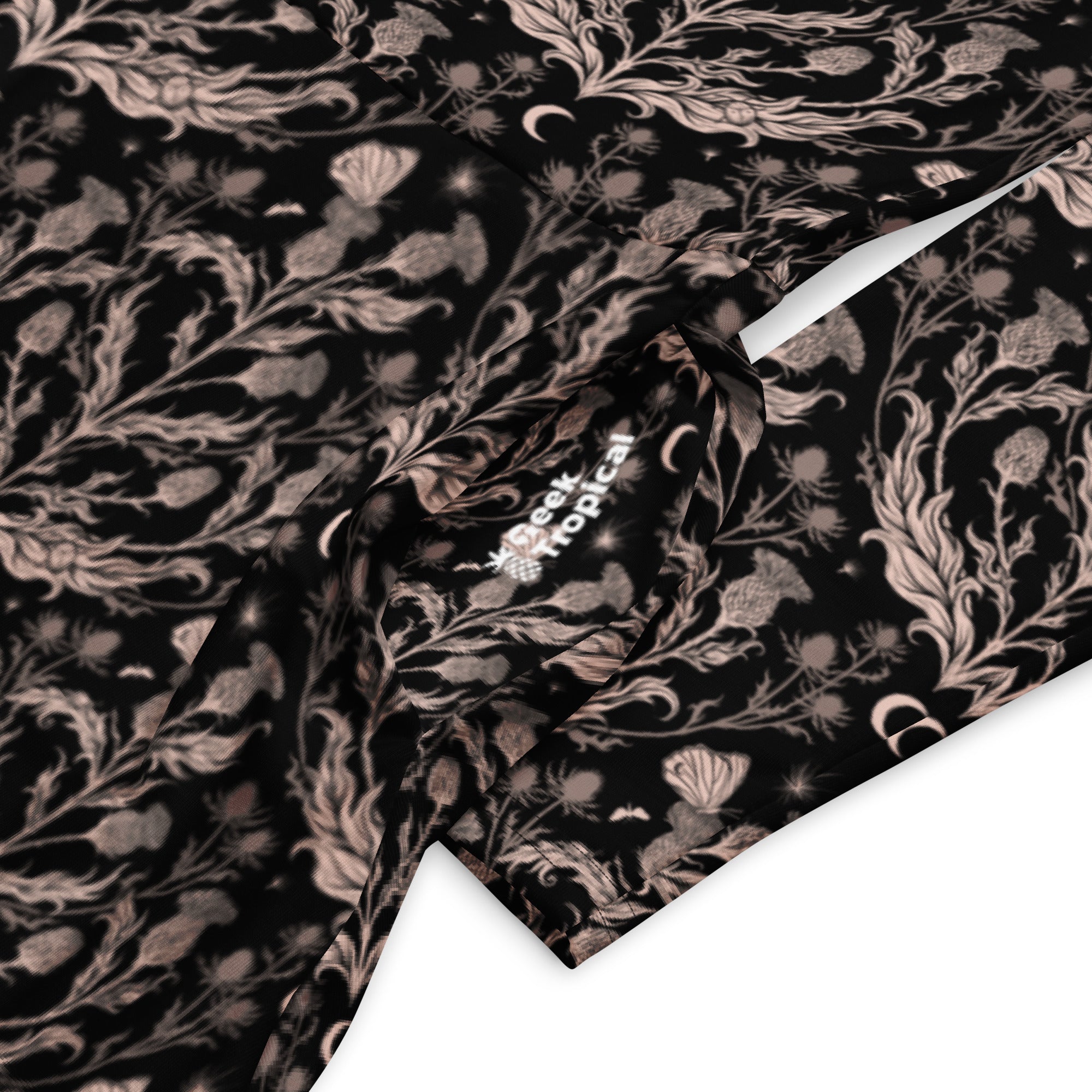 Episodic Thistle Home Black White Long Sleeve Midi Dress 7