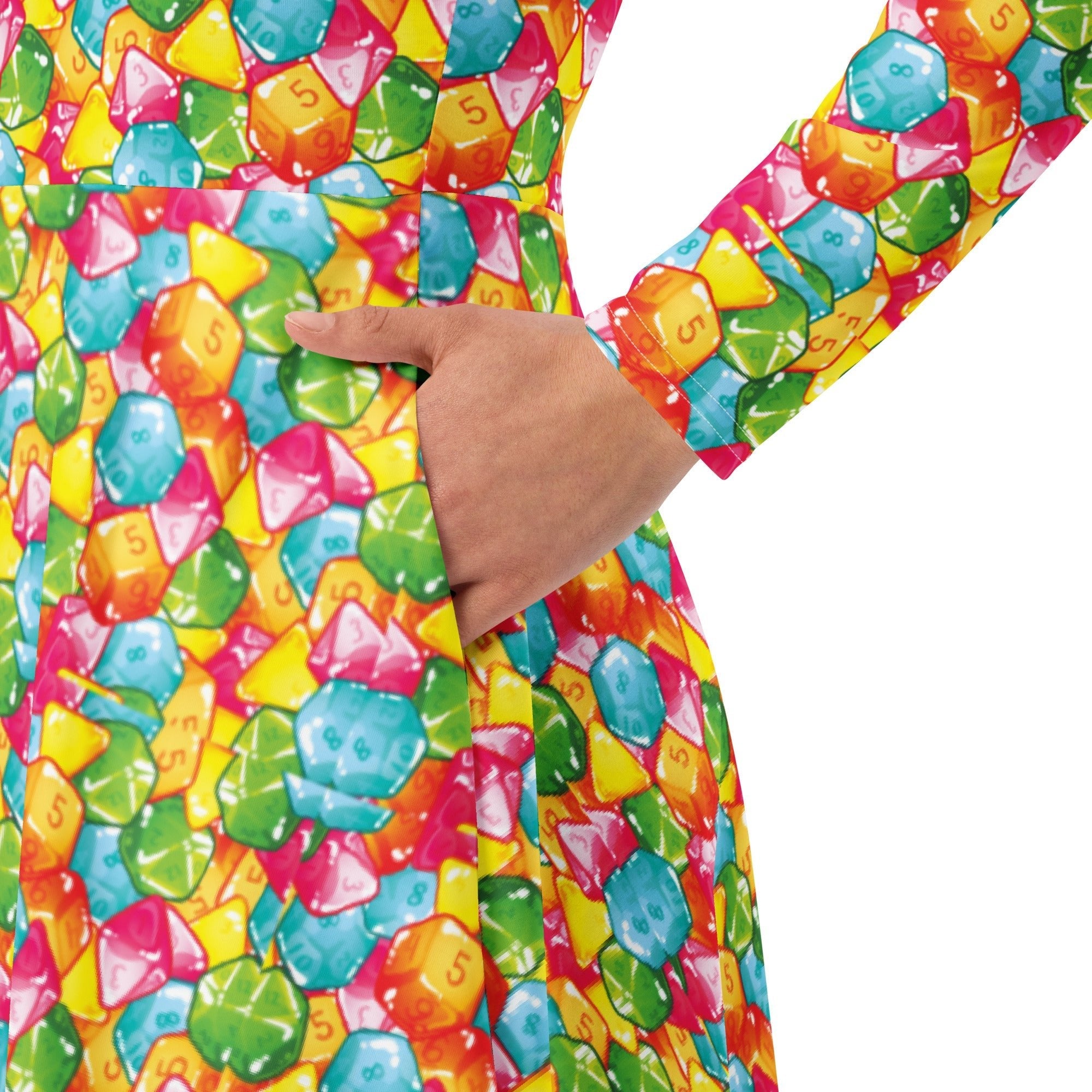 DND Gummies Long Sleeve Midi Dress 6