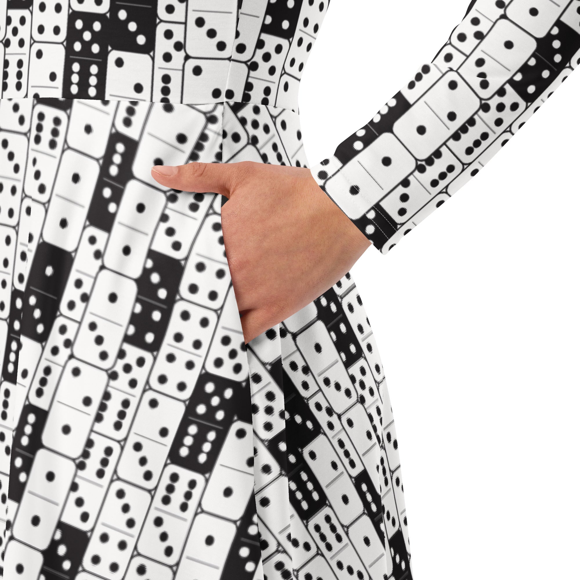 Dominos Long Sleeve Midi Dress 6