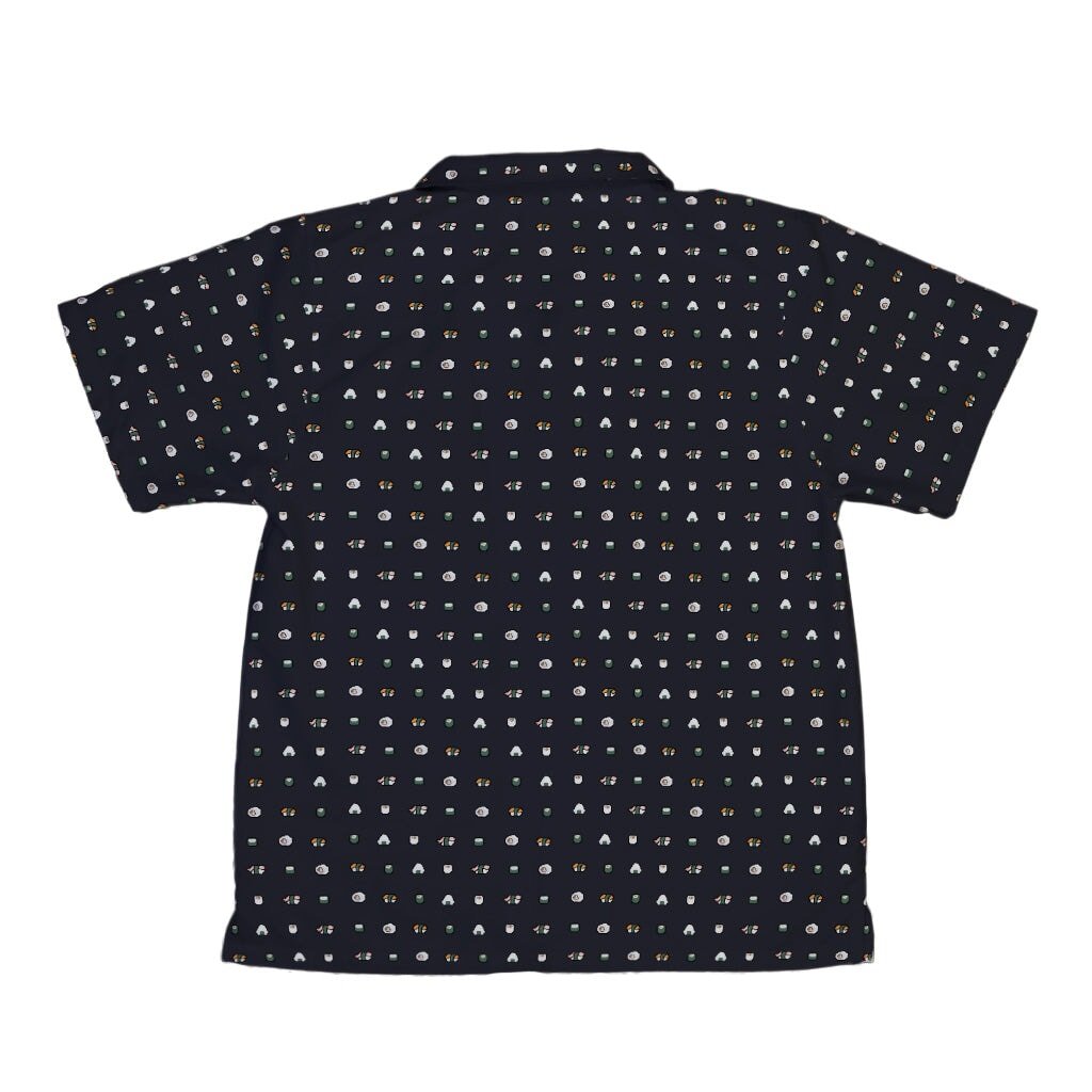 Anime Sushi Rolls Dark Youth Hawaiian Shirt - YXS - -