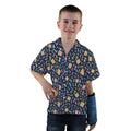 Chess Colorful Pieces Board Blue Youth Hawaiian Shirt - YXS - -