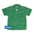 computer circuit board yellow green Youth Hawaiian Shirt Geek Nerd 0925 computer print FLOW DESC WRITING
