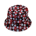 Dnd Christmas Red Plaid Bucket Hat - M - Black Stitching - -