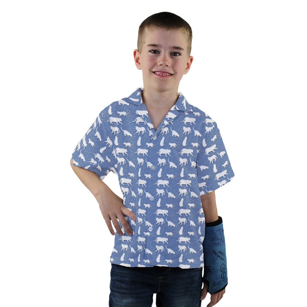 Dnd Dice Cats Youth Hawaiian Shirt - YXS - -