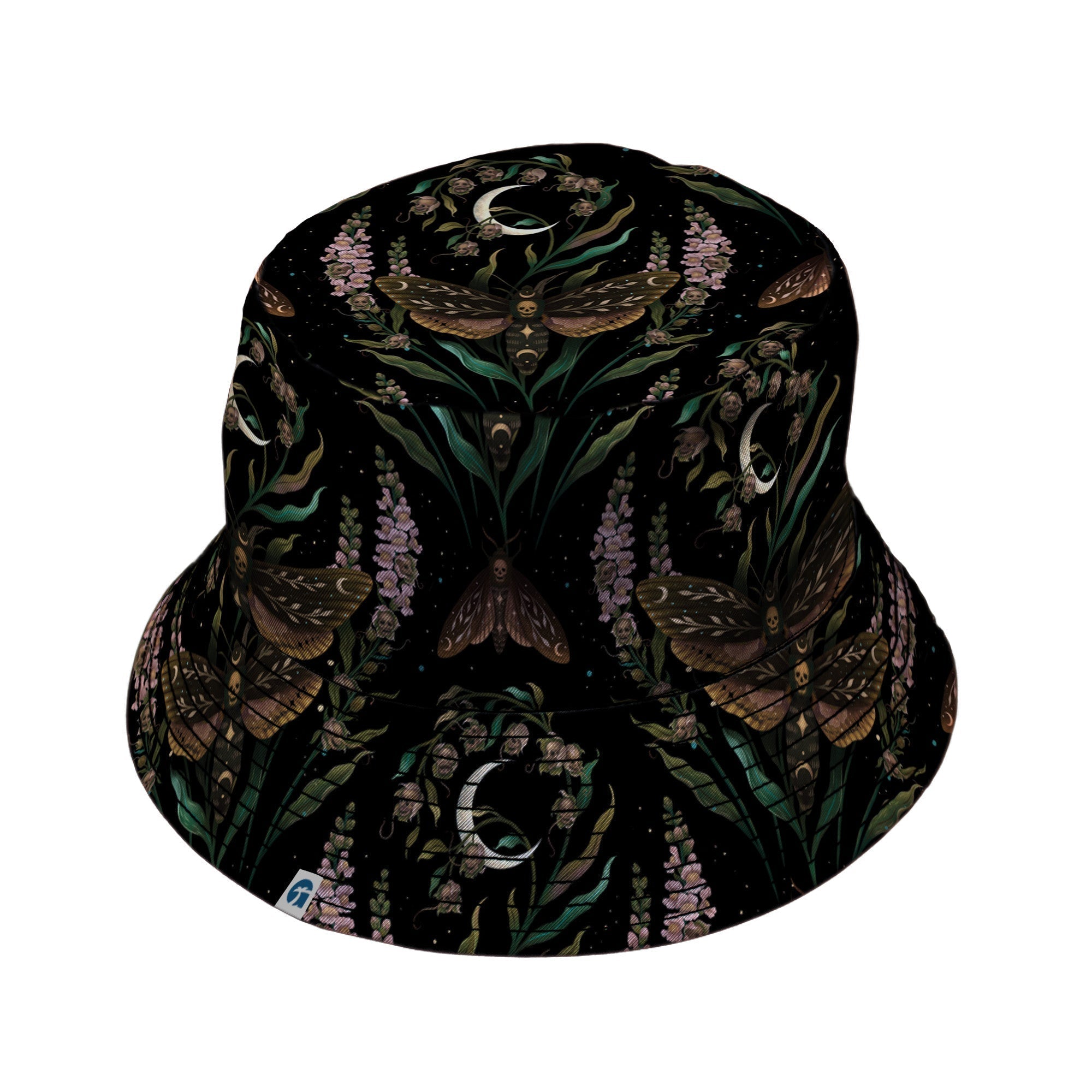 Episodic Death Moth Flow Bucket Hat - M - Black Stitching - -
