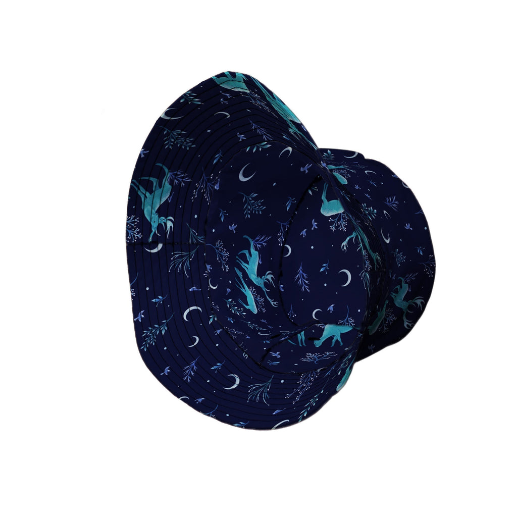 Episodic Deers in the Moonlight Bucket Hat - M - Grey Stitching - -