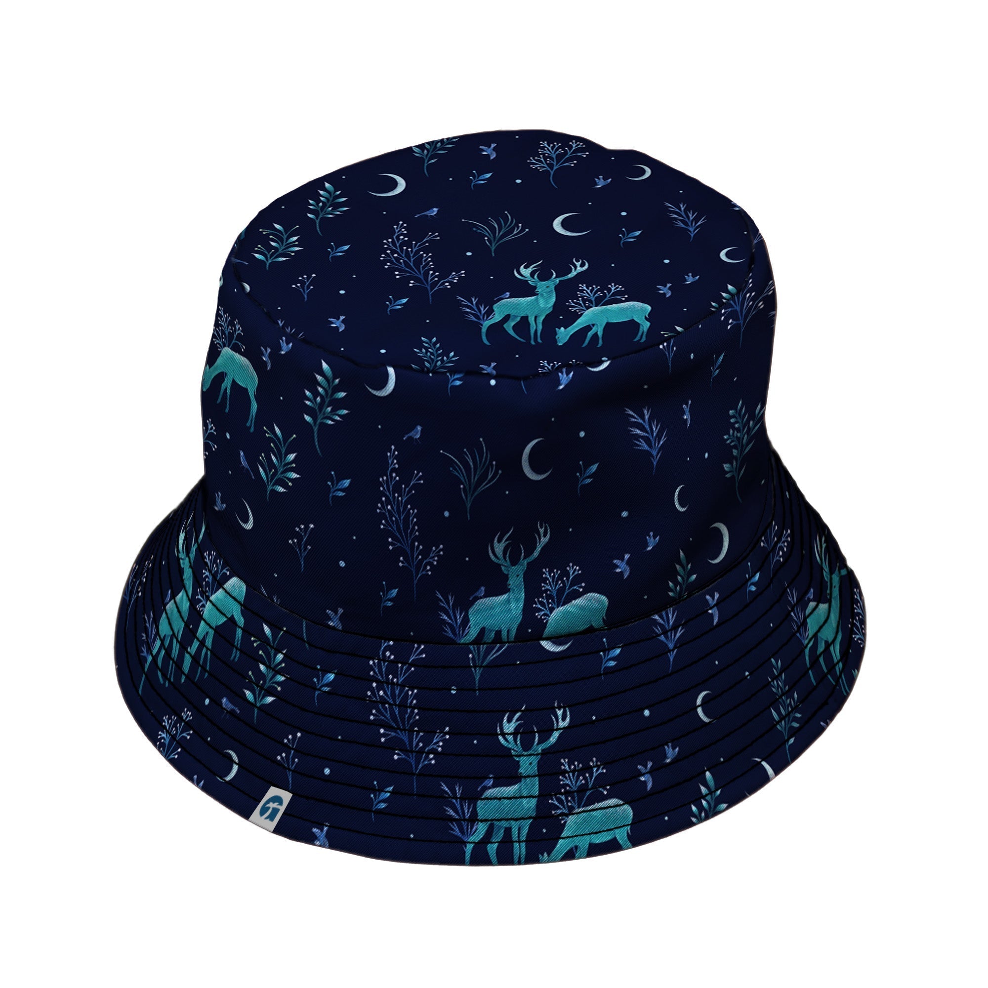 Episodic Deers in the Moonlight Bucket Hat - M - Black Stitching - -