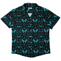 Episodic Mystical Butterfly Blue Button Up Shirt - XS - Hawaiian Shirt - No Pocket -