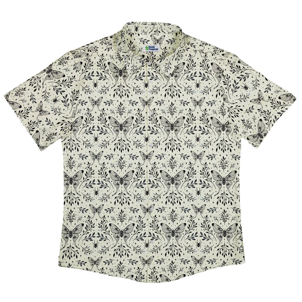 Episodic Mystical Butterfly Button Up Shirt - XS - Button Down Shirt - No Pocket -