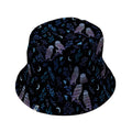 Episodic Owl Floral Bucket Hat - M - Black Stitching - -