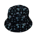 Episodic Serpent Garden Blue Bucket Hat - M - Black Stitching - -