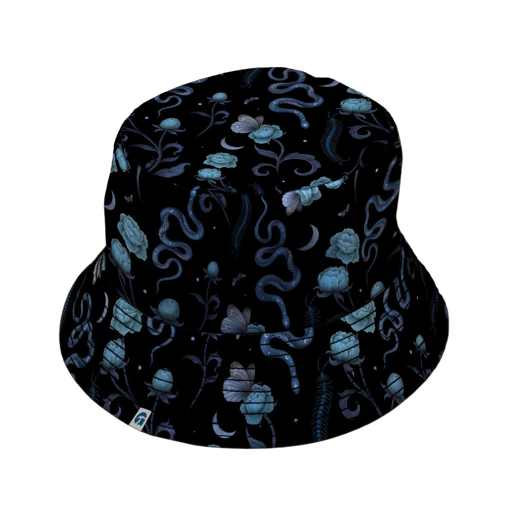 Episodic Serpent Garden Blue Space Bucket Hat - M - Black Stitching - -