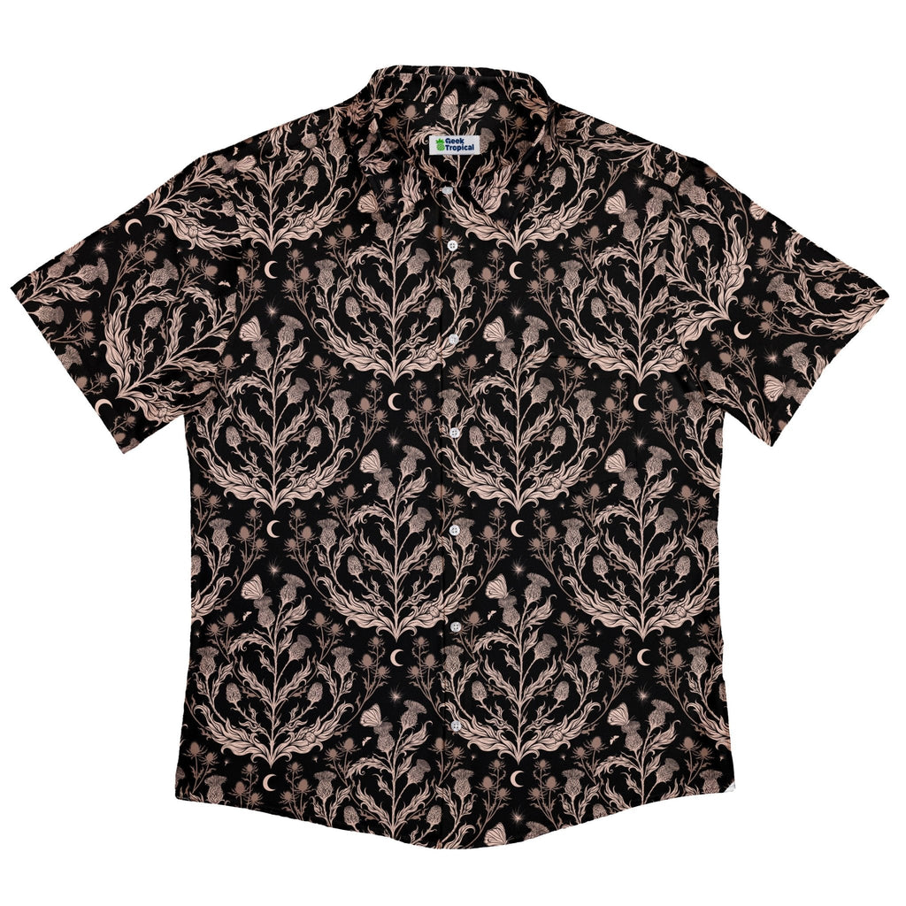 Episodic Thistle Home Black White Button Up Shirt - XS - Button Down Shirt - No Pocket -