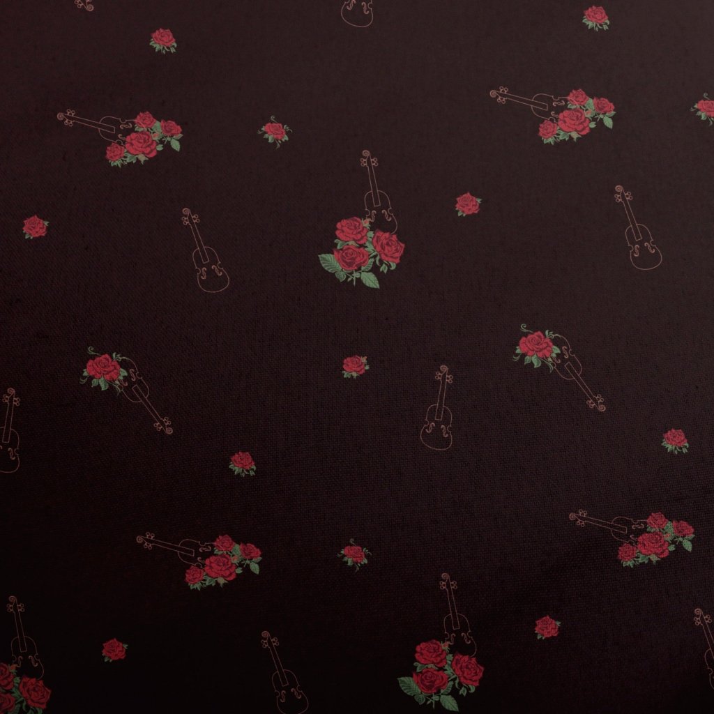 Floral Violin Melody Bucket Hat - M - Black Stitching - -