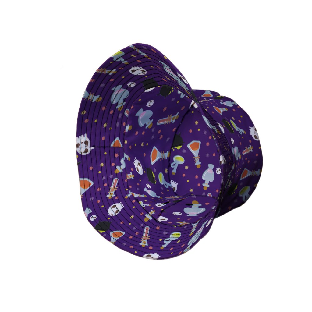 Halloween DND Potions Bucket Hat - M - Grey Stitching - -