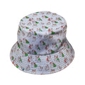 Holly Jolly Bunnies Bucket Hat - M - Grey Stitching - -