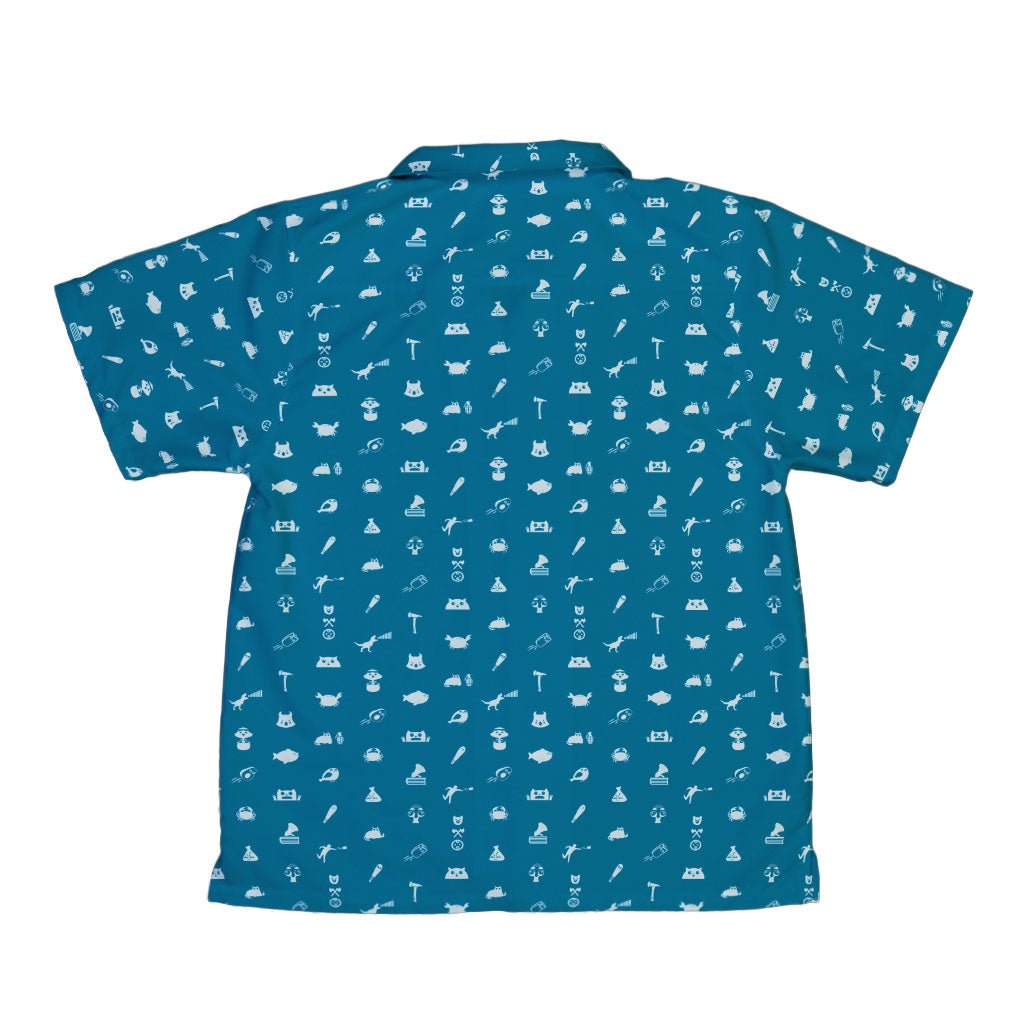 Iconic Exploding Kittens Youth Hawaiian Shirt - YXS - -
