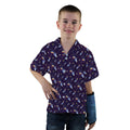 Rocket Ships Starry Night Youth Hawaiian Shirt - YXS - -