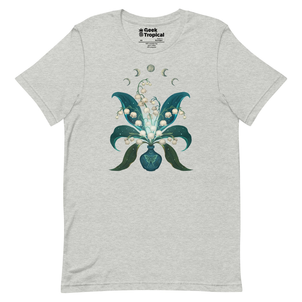 Lily Of The Valley T-Shirt Geek Nerd Advertise to Meta Botany Print Design by Episodic Drawing