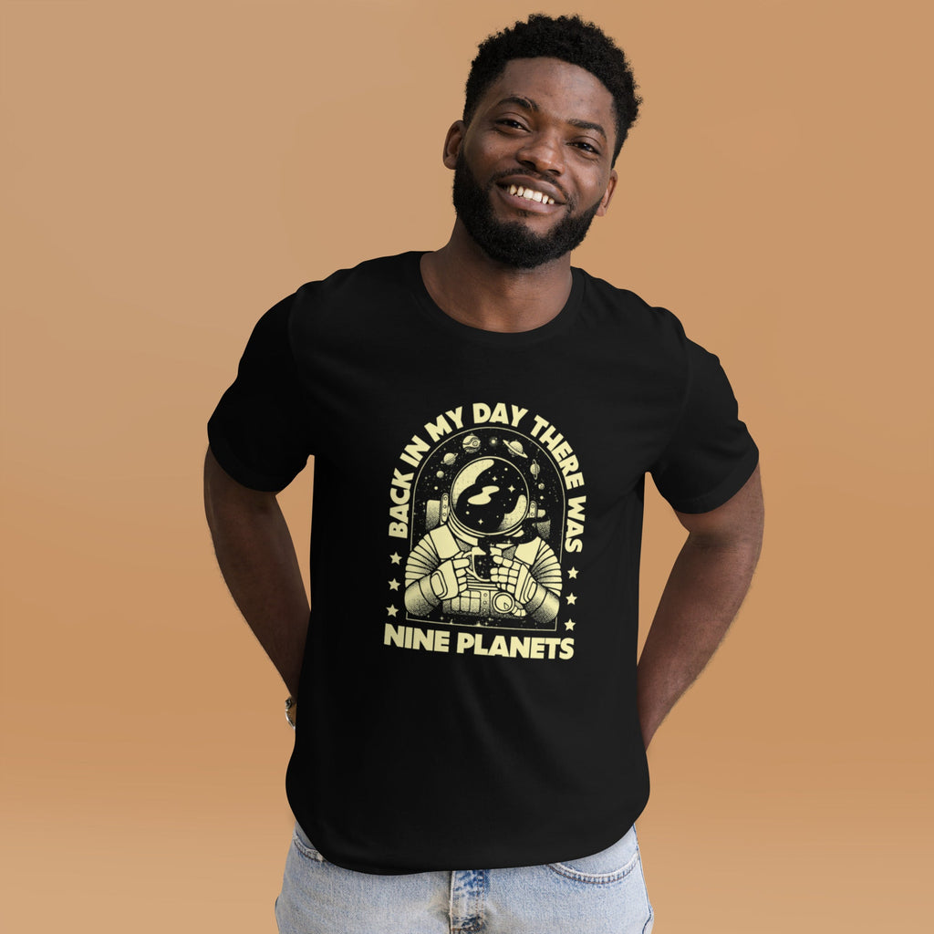 We Had Nine Planets T-Shirt Geek Nerd Design by Tobe Fonseca FLOW DESC WRITING Funny Prints