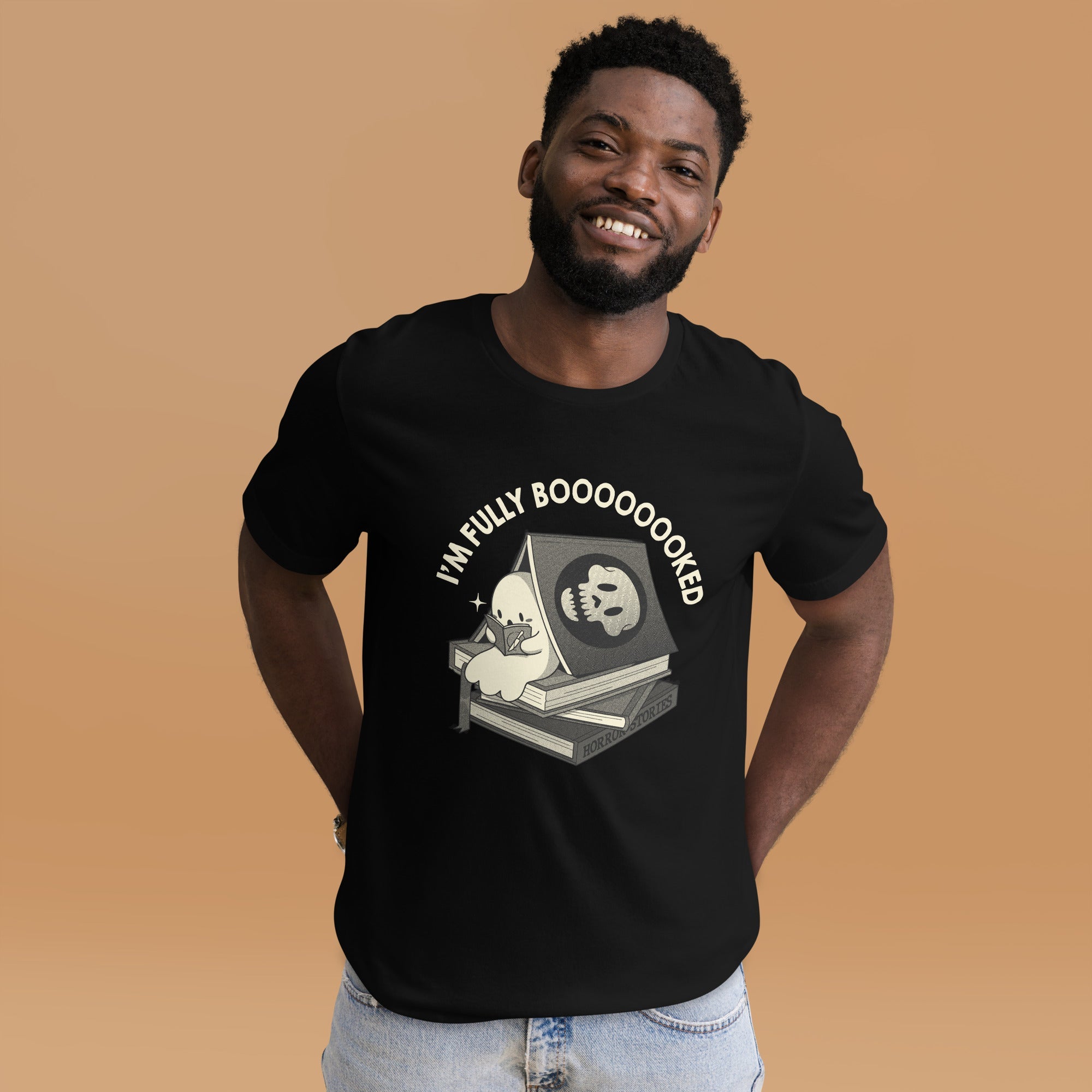 Fully Boo - ked Ghost T-Shirt Geek Nerd