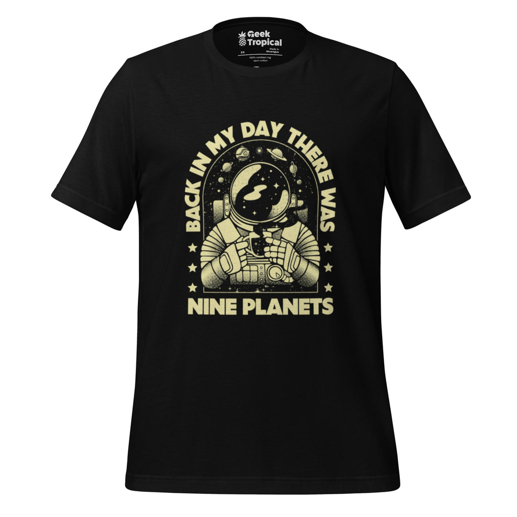 We Had Nine Planets T-Shirt Geek Nerd Design by Tobe Fonseca FLOW DESC WRITING Funny Prints