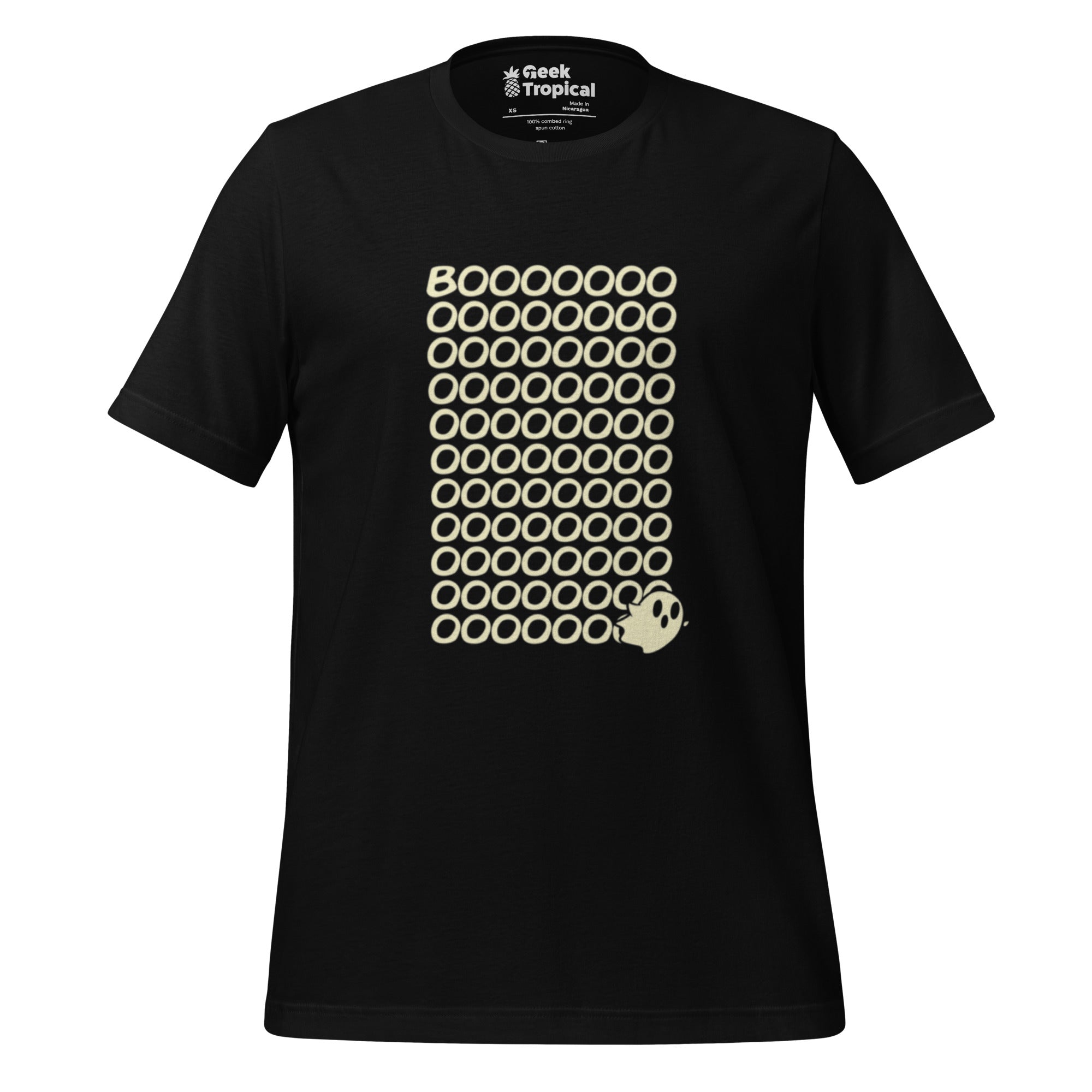 Boo Ghost T-Shirt Geek Nerd Design by Tobe Fonseca Fantasy Prints FLOW DESC WRITING