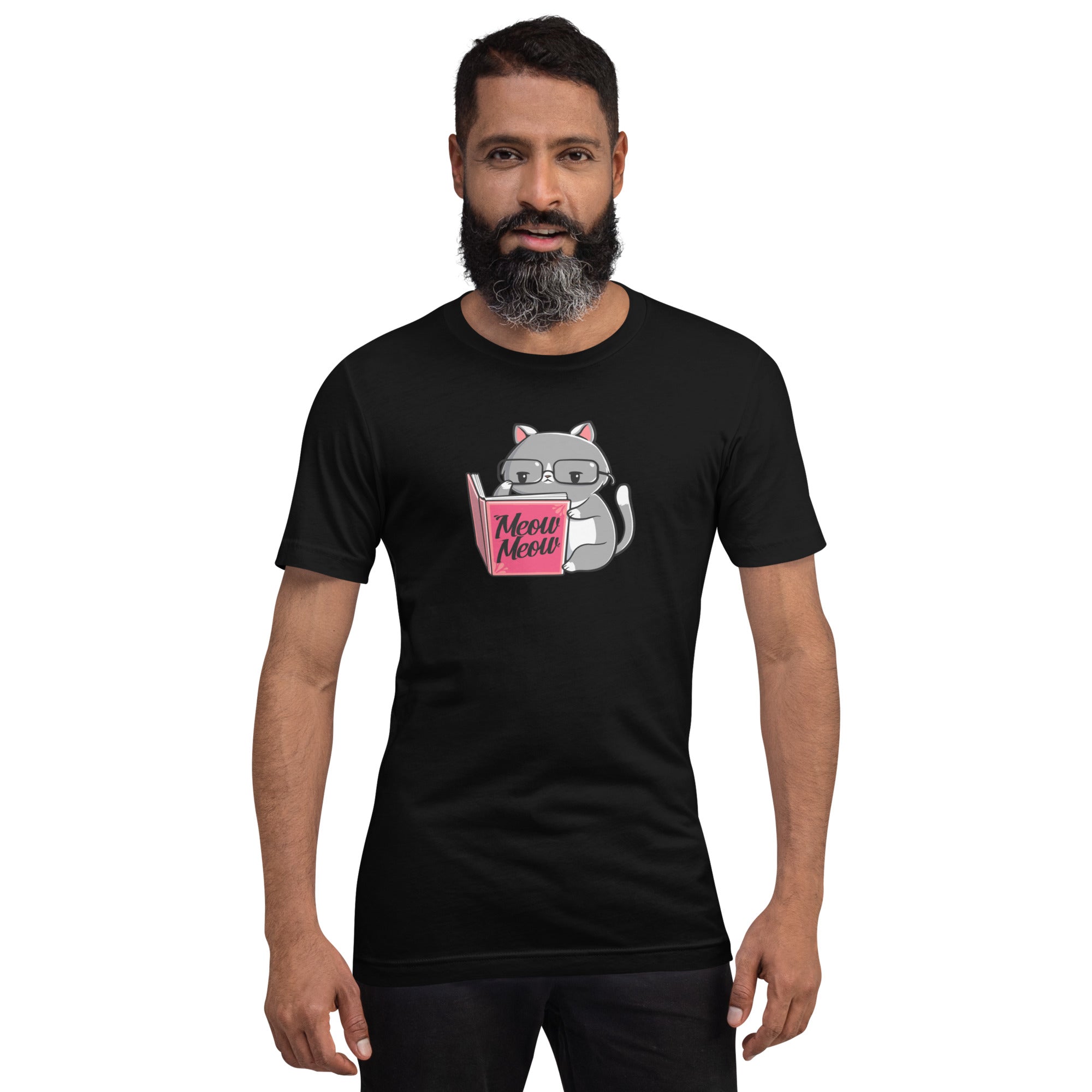 Books For Cats T-Shirt Geek Nerd Animal Patterns Book Prints Design by Tobe Fonseca