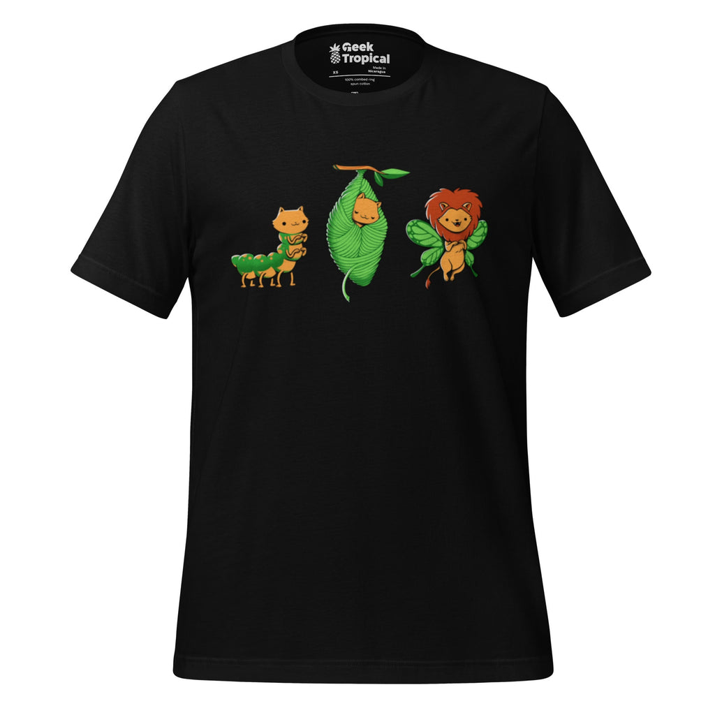 Cat - Erpillar T-Shirt Geek Nerd Animal Patterns Design by Tobe Fonseca Fantasy Prints