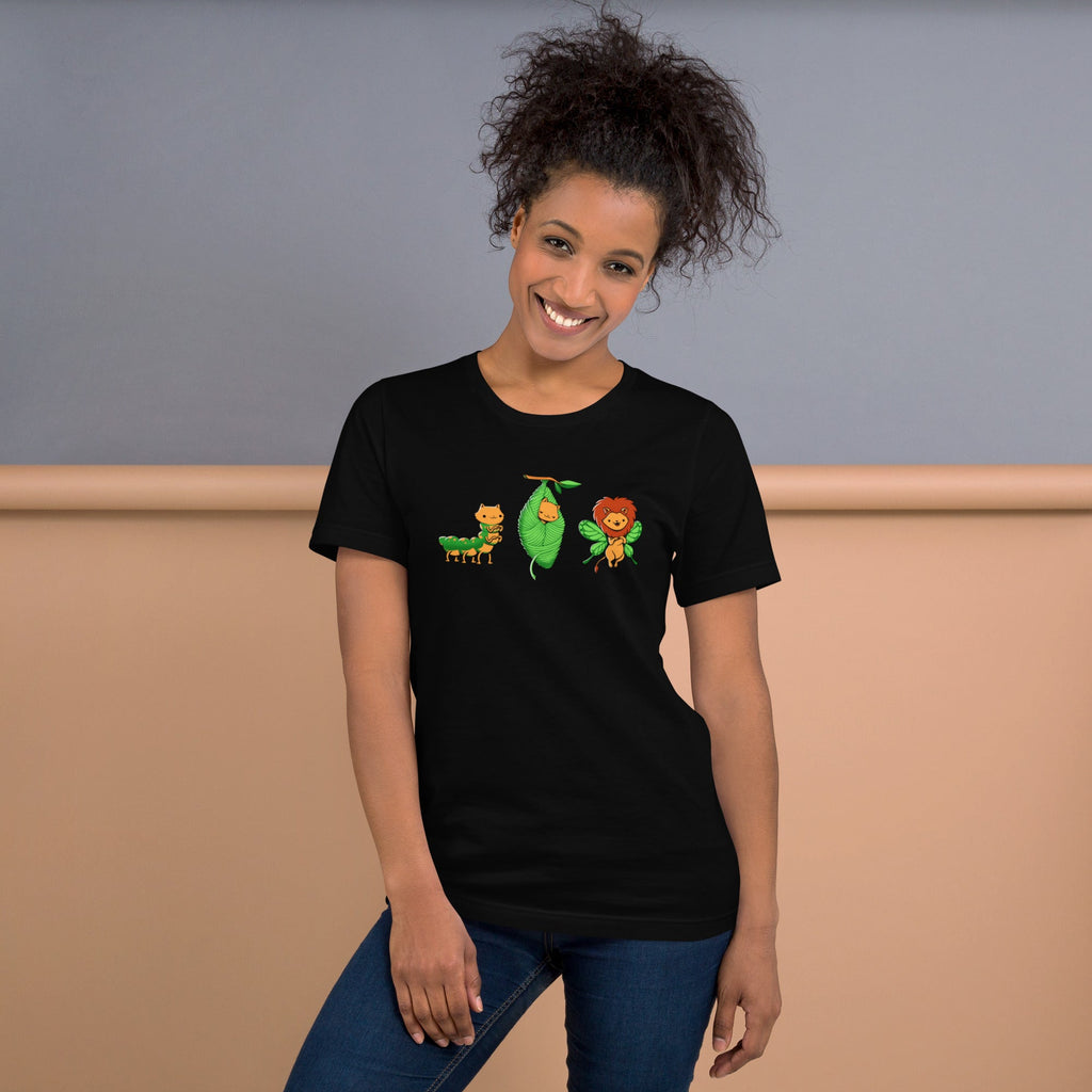 Cat - Erpillar T-Shirt Geek Nerd Animal Patterns Design by Tobe Fonseca Fantasy Prints
