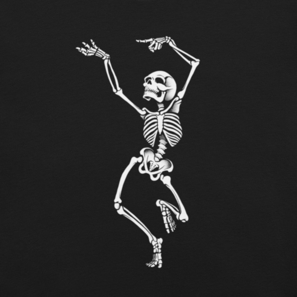 Dancing Skeleton T-Shirt Geek Nerd Design by Tobe Fonseca FLOW DESC WRITING Funny Prints