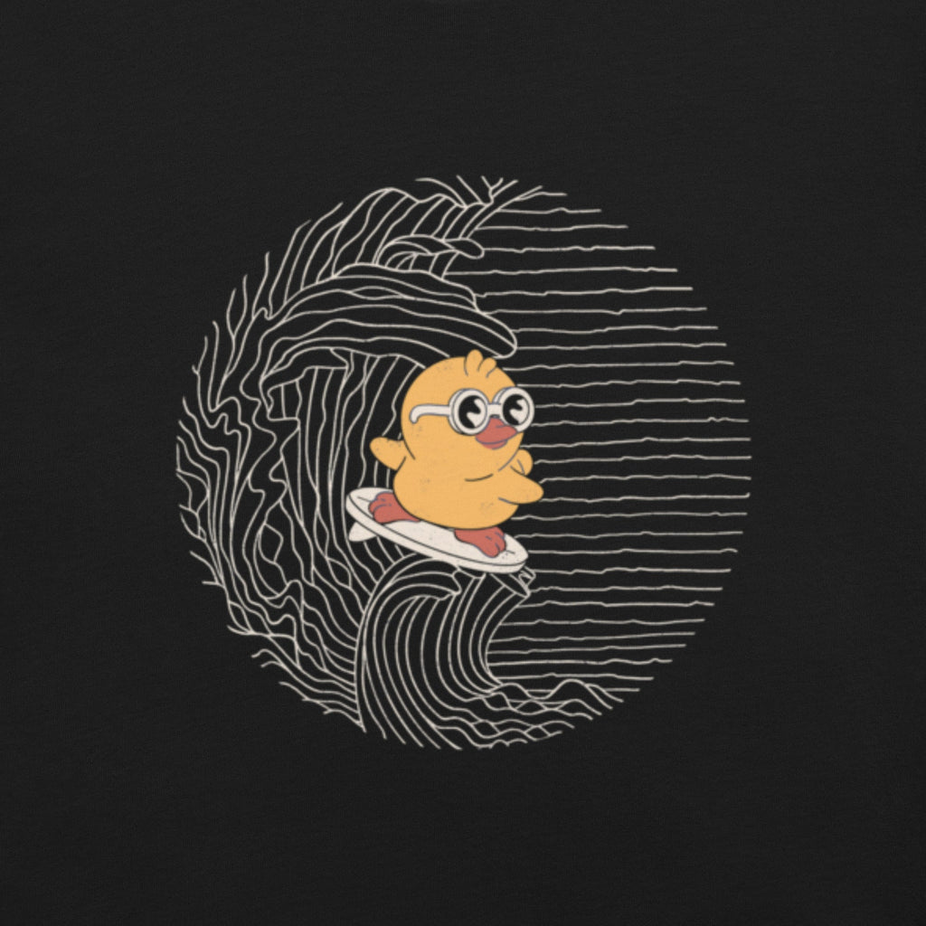 Duck Kanagawa Wave T-Shirt Geek Nerd Animal Patterns Design by Tobe Fonseca FLOW DESC WRITING