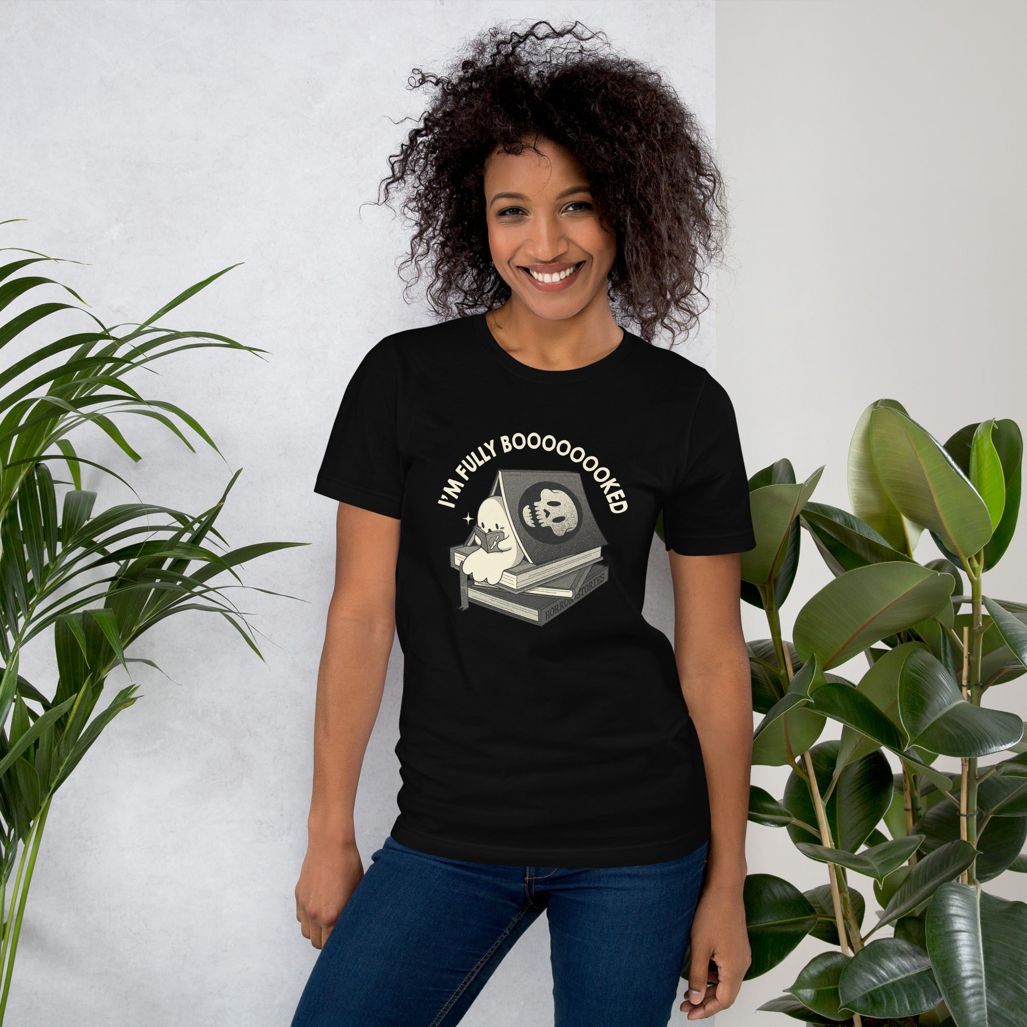 Fully Boo - ked Ghost T-Shirt Geek Nerd