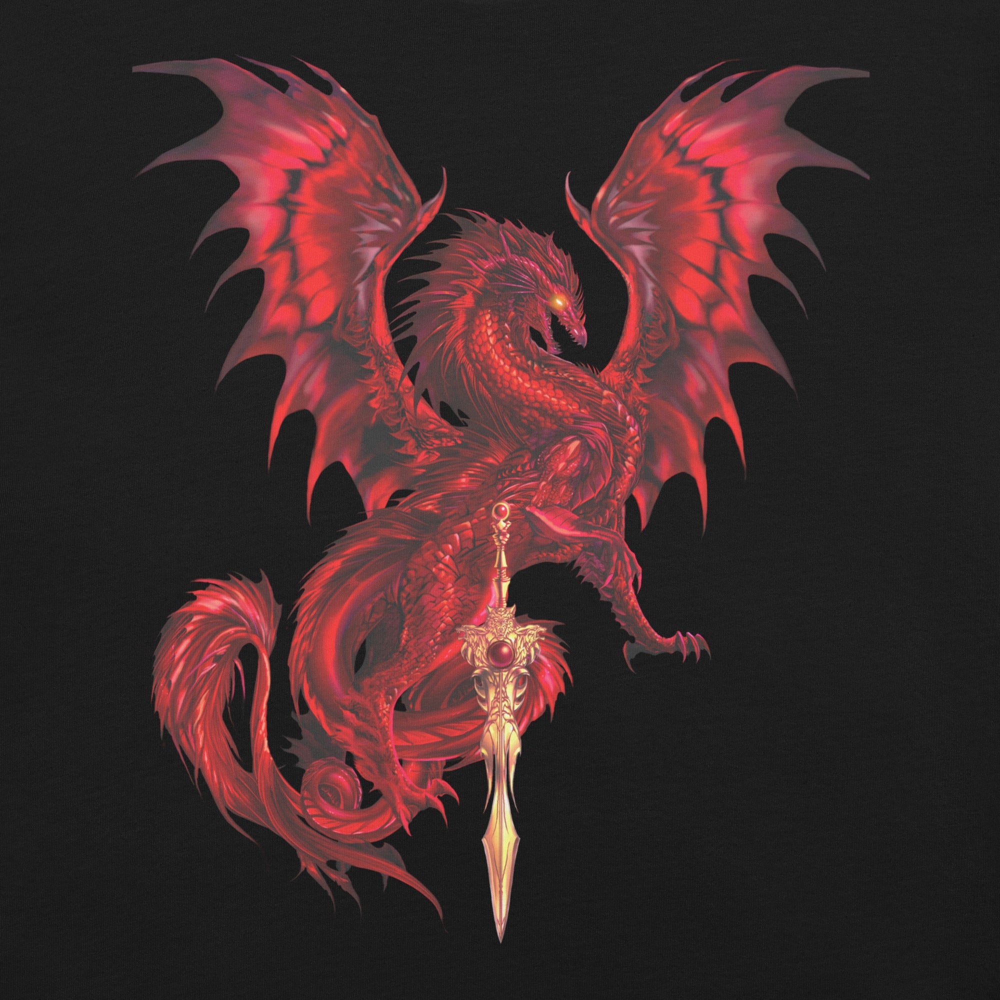 Dragonblade BLOODBLADE T-Shirt Geek Nerd Advertise to Meta Design by Ruth Thompson Fantasy Prints