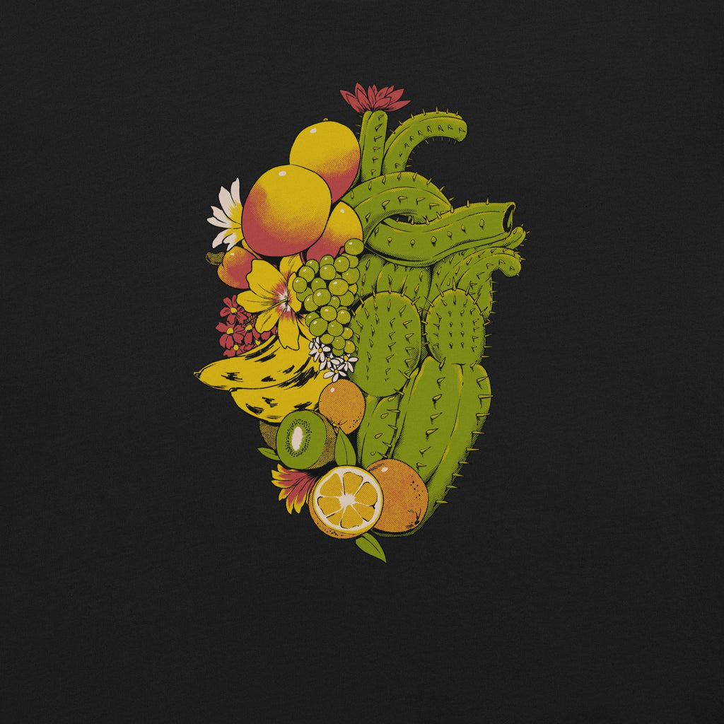 Tropical Heart T-Shirt Geek Nerd Advertise to Meta Botany Print Design by Tobe Fonseca