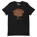 Tree Musical Notes Autumn Song T-Shirt Geek Nerd Advertise to Meta Botany Print Design by Tobe Fonseca