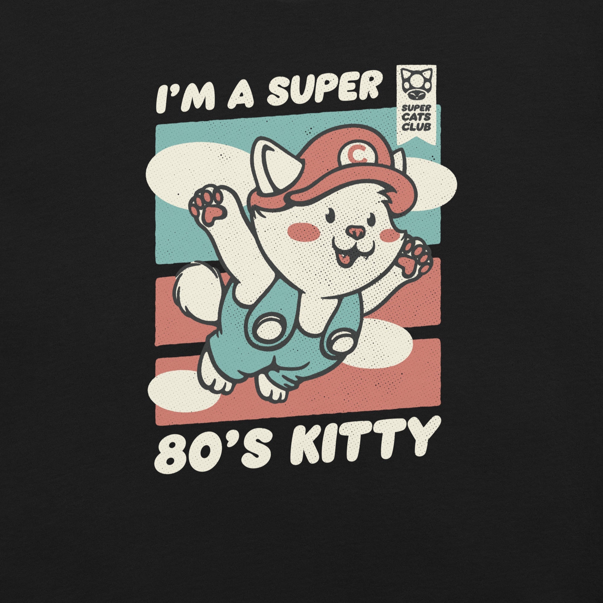Vintage Kitty Video Game 80s T-Shirt Geek Nerd Advertise to Meta Animal Patterns Design by Tobe Fonseca