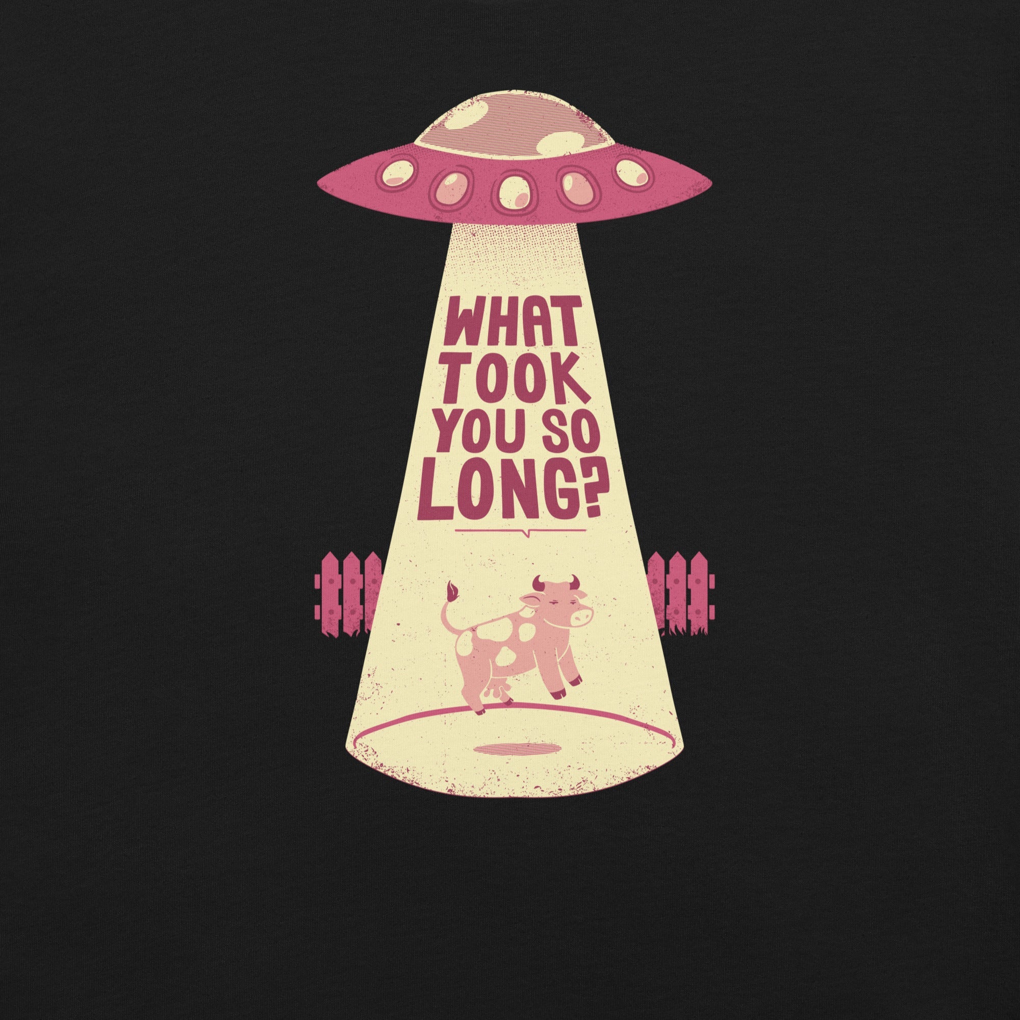 Why Did You Took So Long Alien Funny Viva Magenta T-Shirt Geek Nerd Advertise to Meta Design by Tobe Fonseca FLOW DESC WRITING