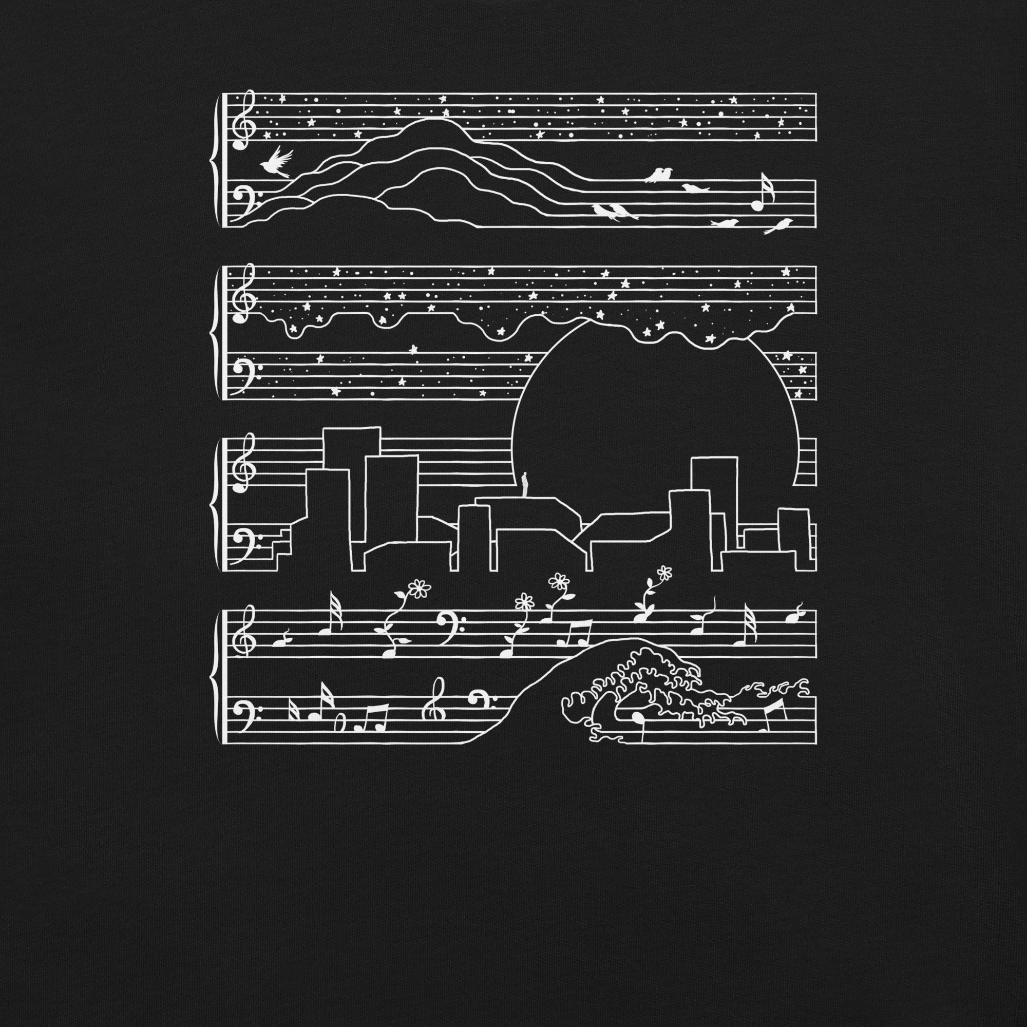 The Moonlight Sonata T-Shirt Geek Nerd Advertise to Meta Design by Tobe Fonseca FLOW DESC WRITING