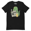 Dinosaur Meteor Jurassic News T-Shirt Geek Nerd Advertise to Meta Book Prints Design by Tobe Fonseca