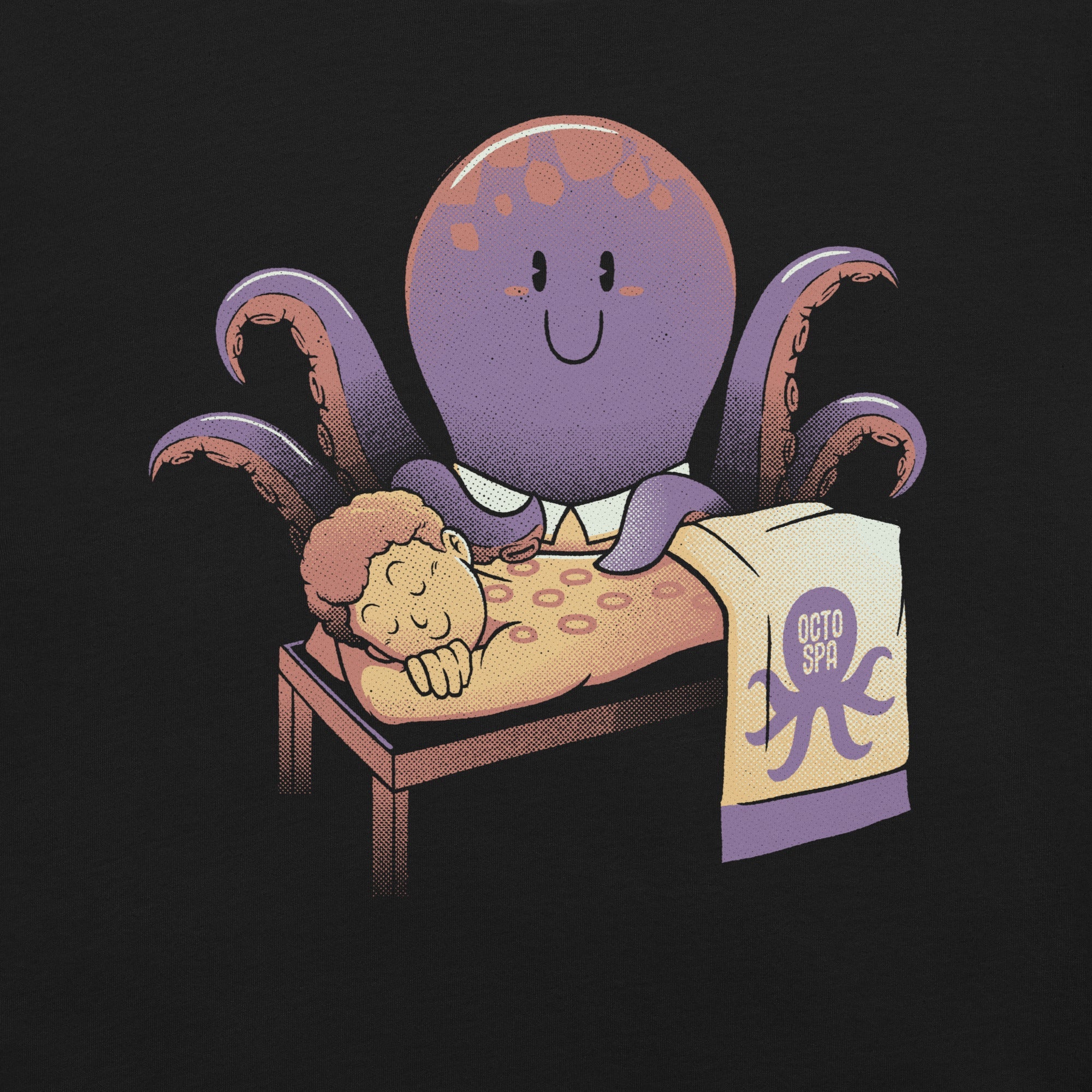 Cupping Therapy Octopus Massage T-Shirt Geek Nerd Advertise to Meta Animal Patterns Design by Tobe Fonseca