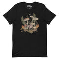 Autumn Mushrooms T-Shirt Geek Nerd Advertise to Meta Botany Print Design by Episodic Drawing