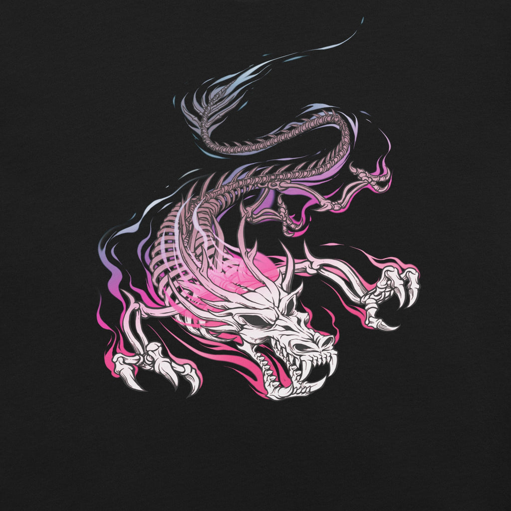 Chinese Skull Dragon T-Shirt Geek Nerd Advertise to Meta Design by Tobe Fonseca Fantasy Prints