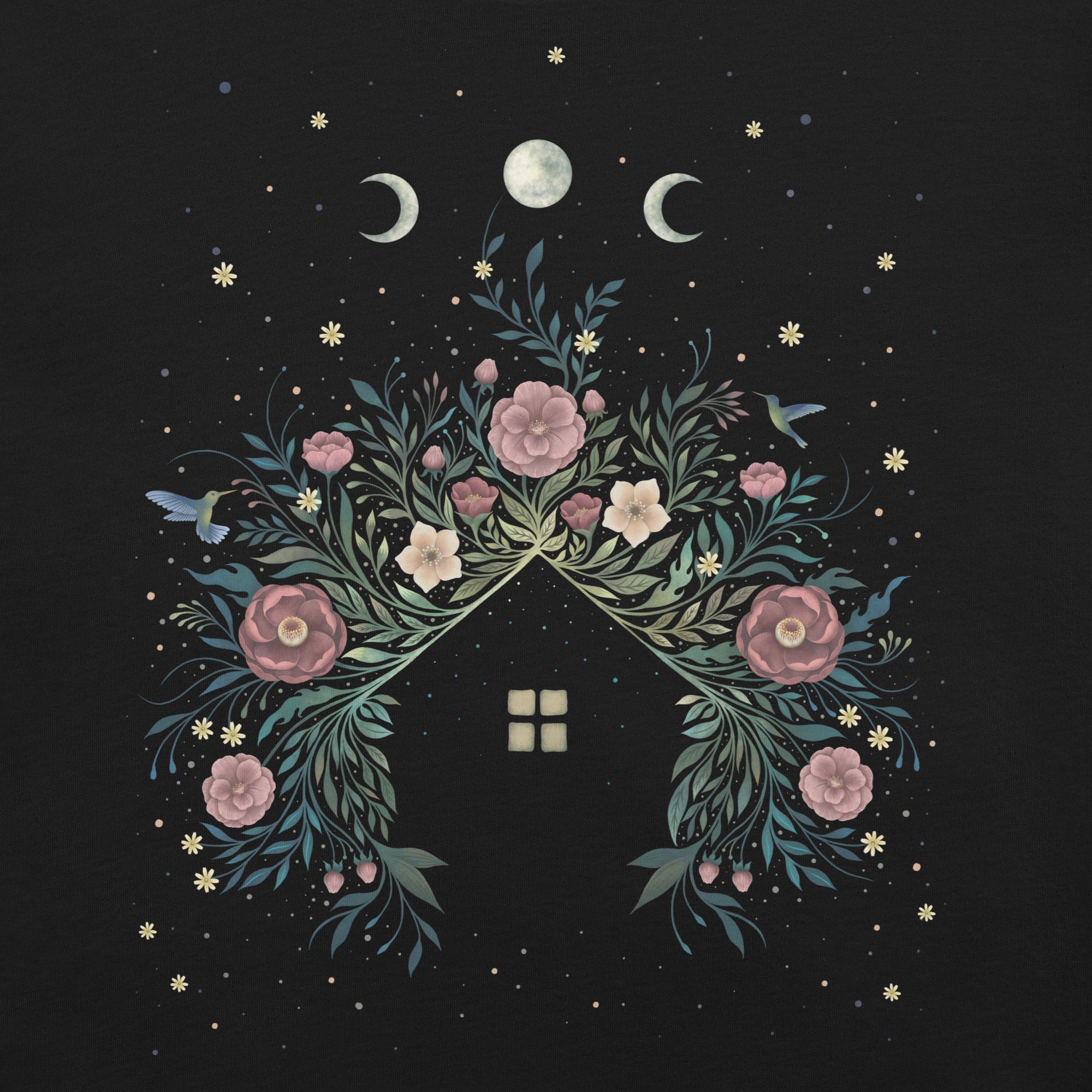 Blossom House T-Shirt Geek Nerd Advertise to Meta Botany Print Design by Episodic Drawing