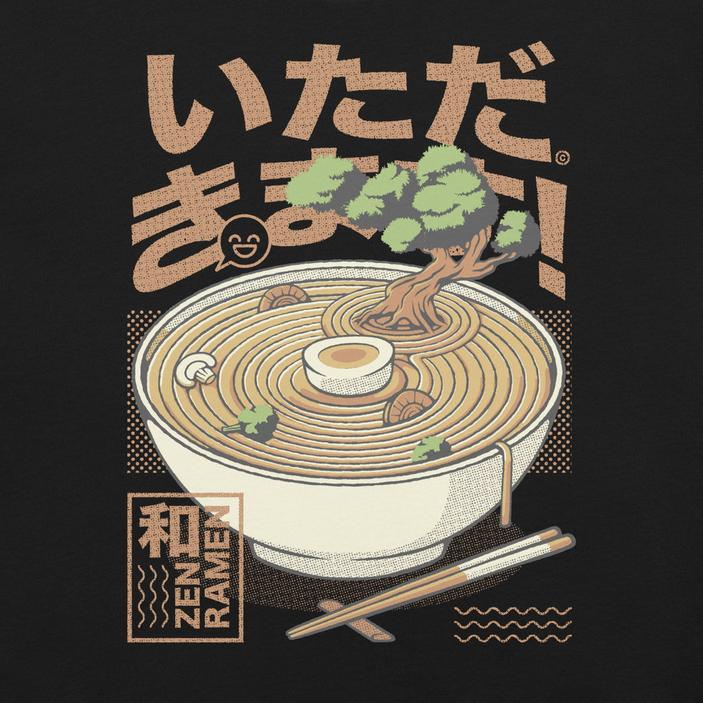 Bonsai Ramen Zen T-Shirt Geek Nerd Advertise to Meta Botany Print Design by Tobe Fonseca
