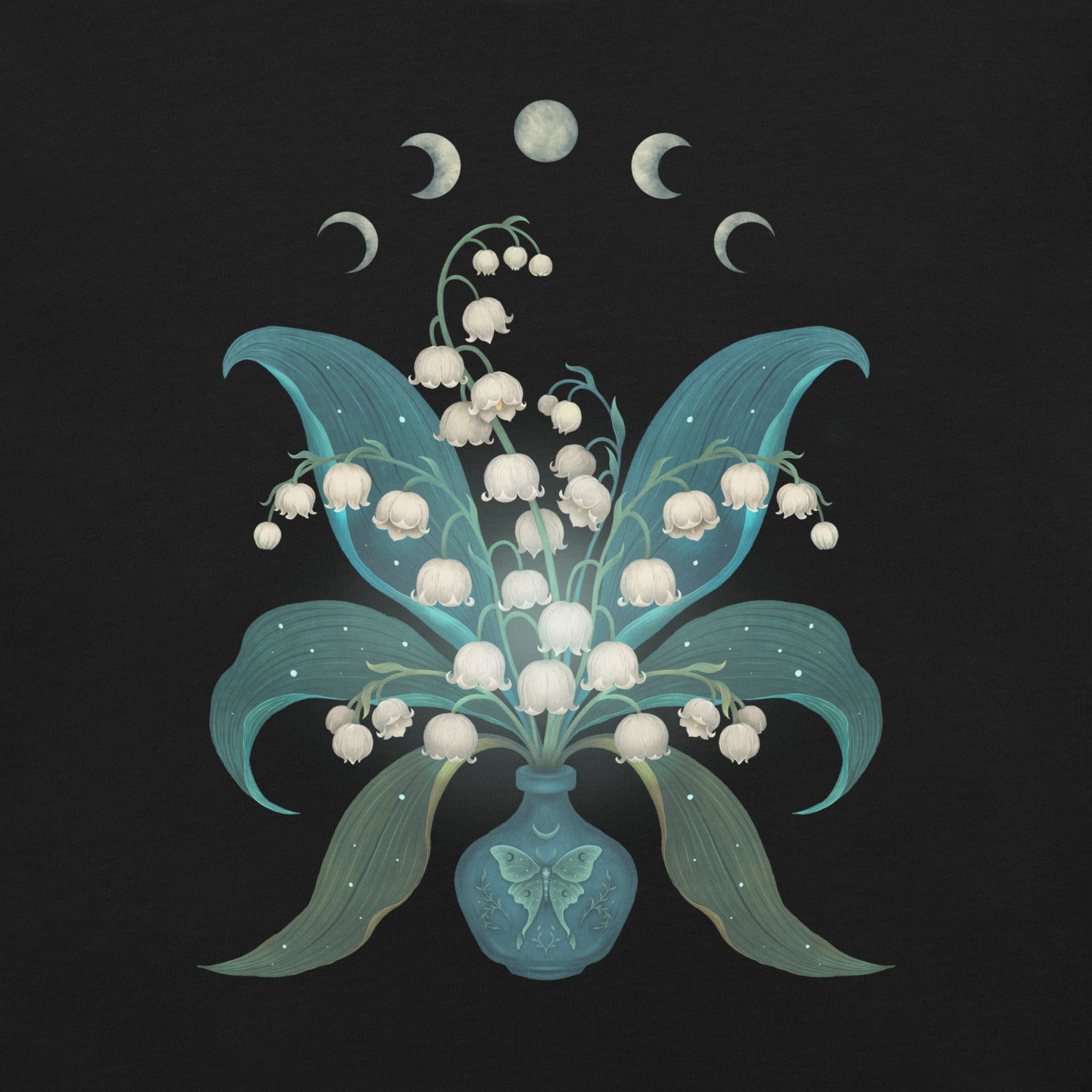 Lily Of The Valley T-Shirt Geek Nerd Advertise to Meta Botany Print Design by Episodic Drawing